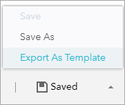 Export As Template button Export As Template button